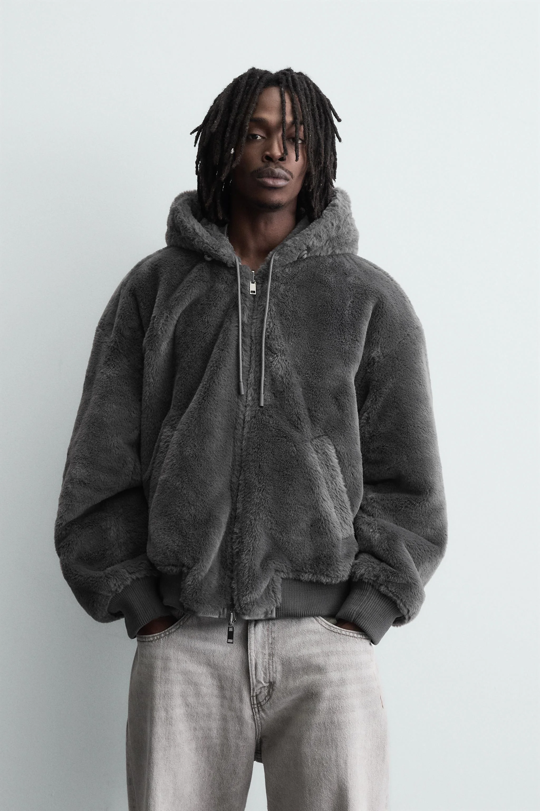 کاپشن خلبانی چرمی مصنوعی دو رو