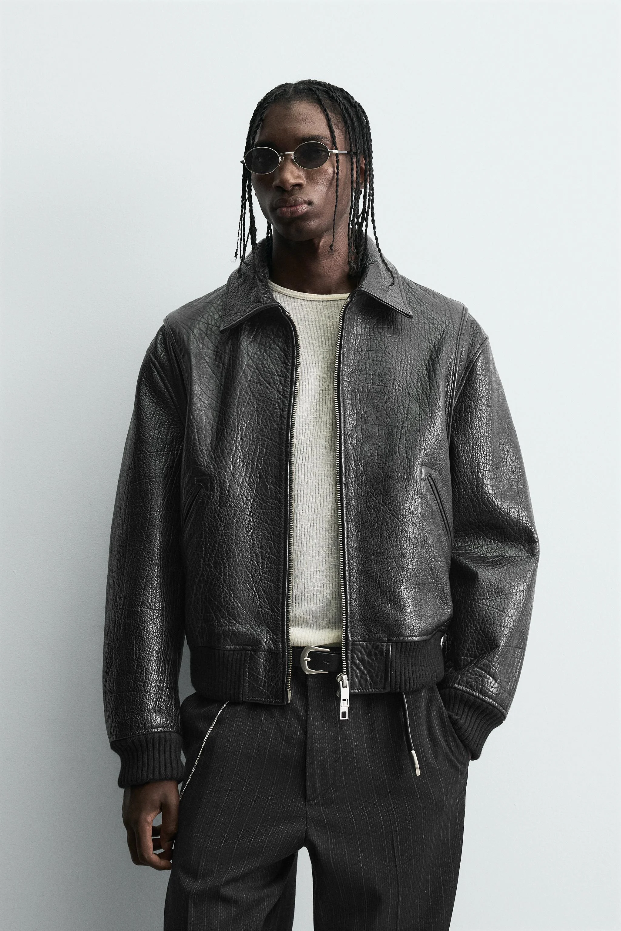 کت چرمی طرح‌دار