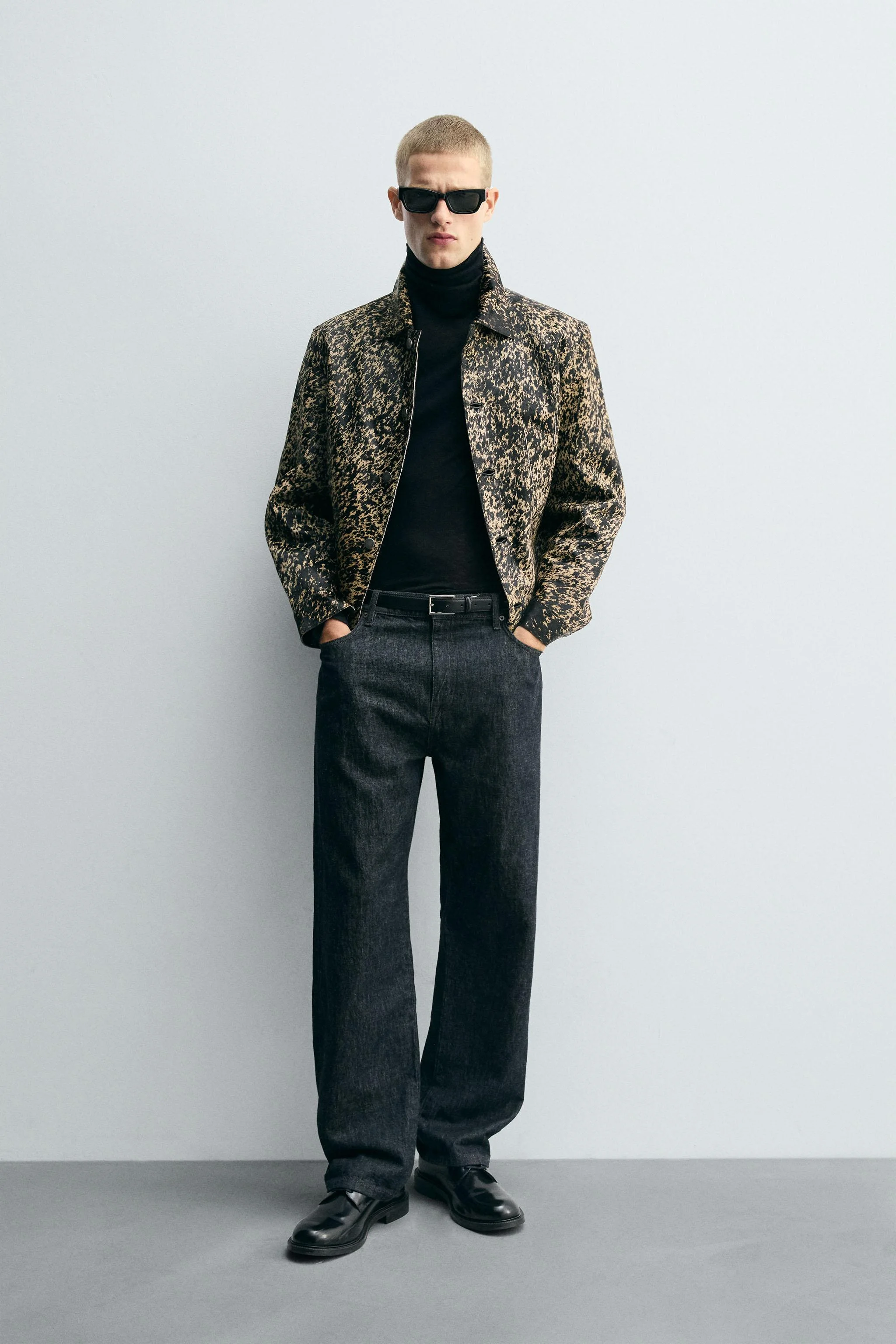 کت چرمی طرح پوست گوسفند