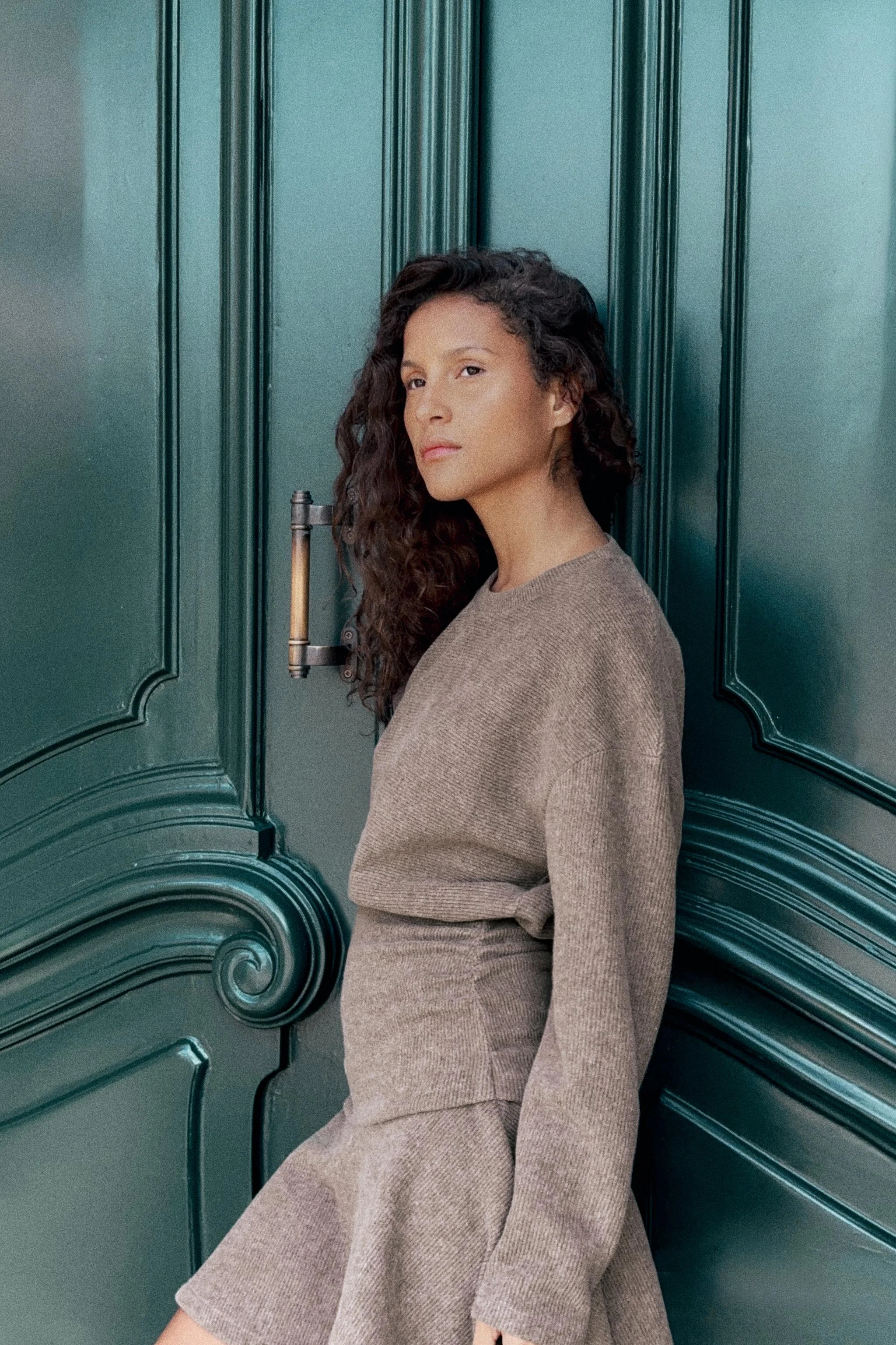 پیراهن نرم با اثر فاجین