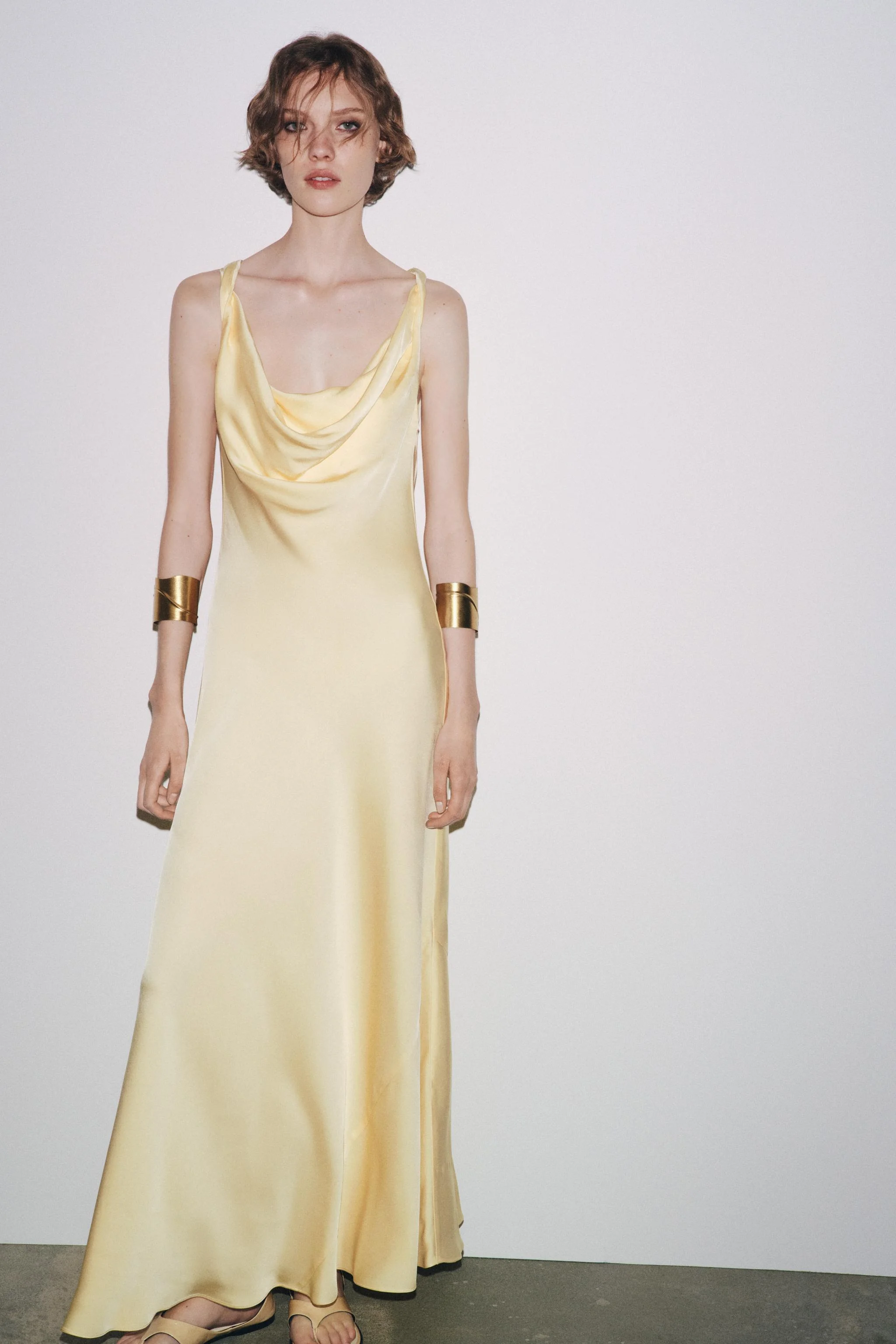 پیراهن بلند ساتن ZW COLLECTION