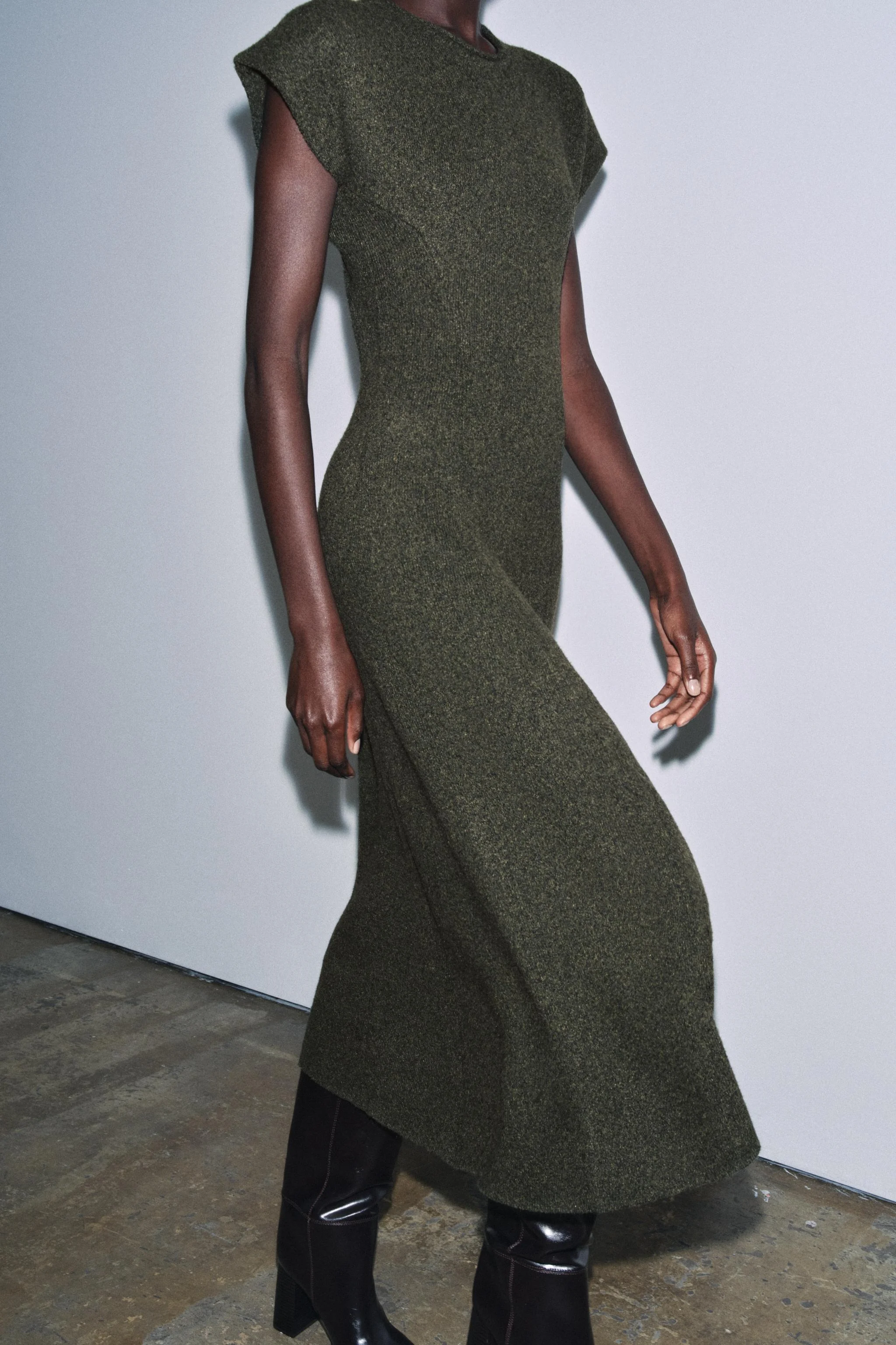 پیراهن بافتنی بلند