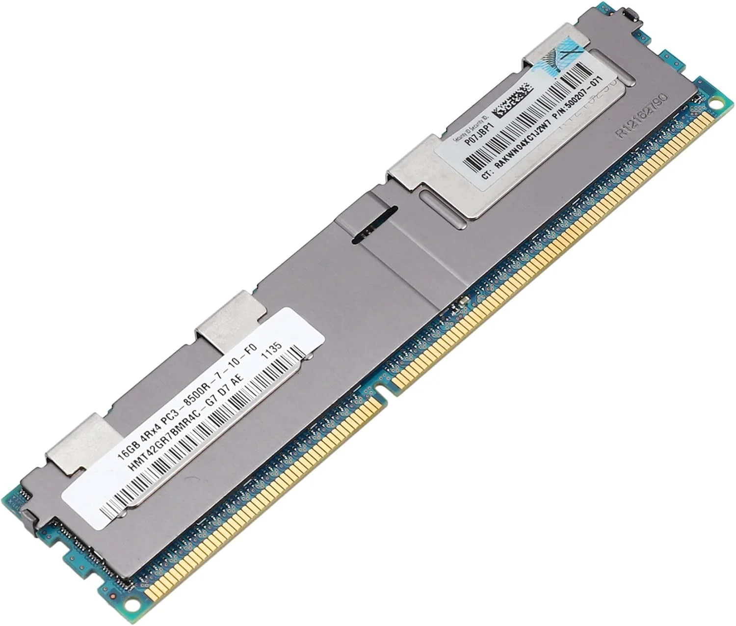 ۴ عدد رم ۱۶ گیگابایتی PC3-8500R DDR3 1066Mhz CL7 240Pin ECC REG با ولتاژ ۱.۵ ولت 4RX4 RDIMM مناسب برای سرور و ایستگاه کاری