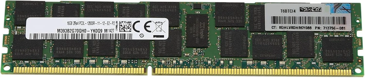 رم ۱۶ گیگابایتی DDR3 با فرکانس ۱۶۰۰ مگاهرتز ECC REG مخصوص سرور، ۲۴۰ پین PC3L-12800R برای رم کامپیوتر AMD