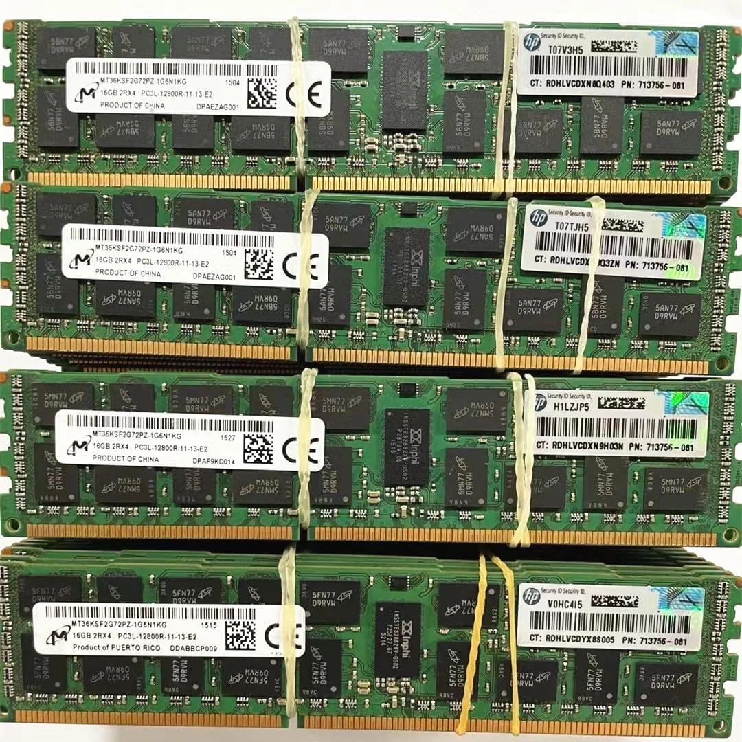 رم سرور 16 گیگابایتی Micron DDR3 REG ECC با فرکانس 1600 مگاهرتز، 2Rx4 PC3L-12800R-11
