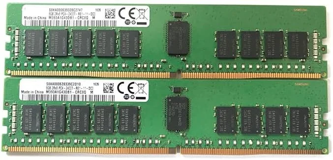 یک عدد رم سرور سامسونگ M393A1G43DB1-CRC0Q DDR4 8G 2RX8 PC4-2400T 2400 ECC REG (8 گیگابایت)