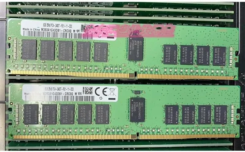 یک عدد M393A1G43DB1-CRC0Q DDR4 8G 2RX8 PC4-2400T 2400 ECC REG برای ماژول رم سرور