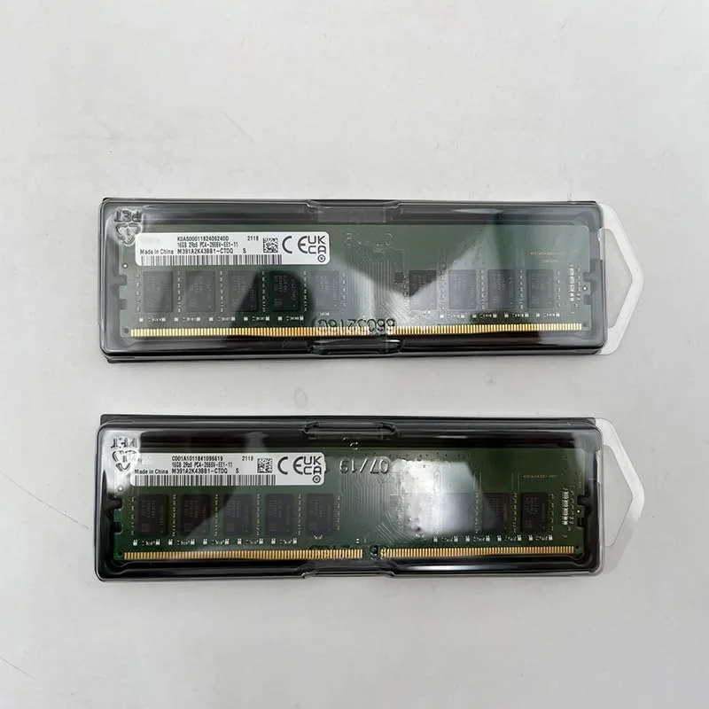 یک عدد رم سرور 16 گیگابایتی M391A2K43BB1-CTDQ 2RX8 PC4-2666V Pure ECC DDR4