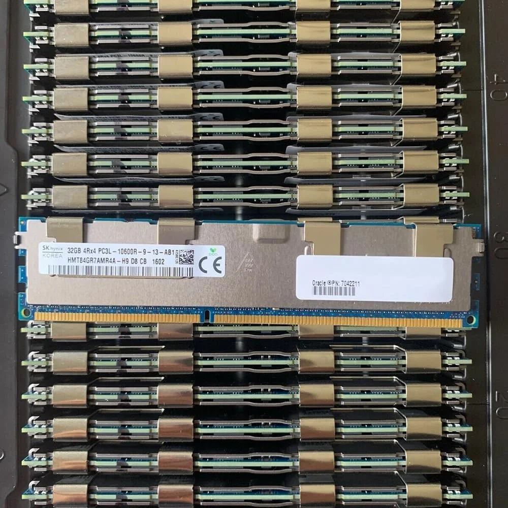 یک عدد رم سرور SKhynix مدل HMT84GR7AMR4A-H9 32G 4RX4 PC3L-10600R 1333 REG