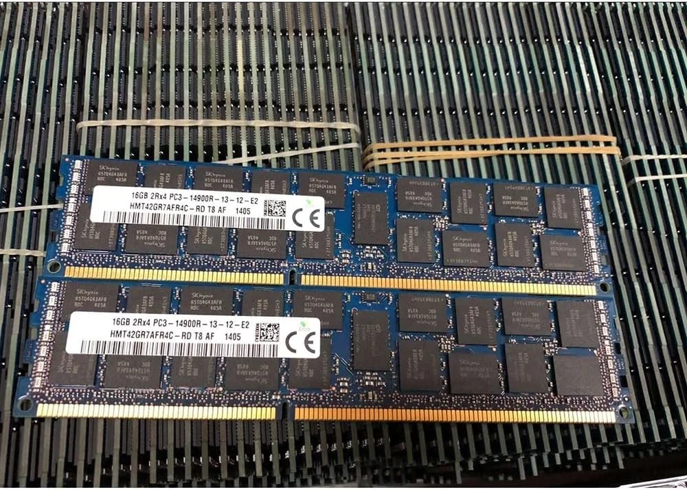 ۱ عدد رم سرور ۱۶ گیگابایتی HMT42GR7AFR4C-RD 16G 2Rx4 PC3-14900R DDR3 1866 ECC REG برای SK Hynix
