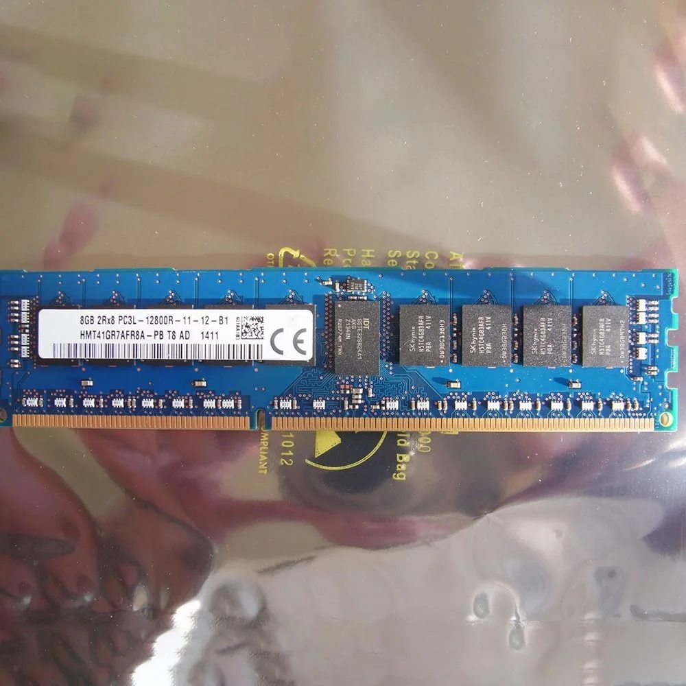 یک عدد رم سرور SKhynix مدل HMT41GR7AFR8A-PB 8G 2Rx8 PC3L-12800R 1600