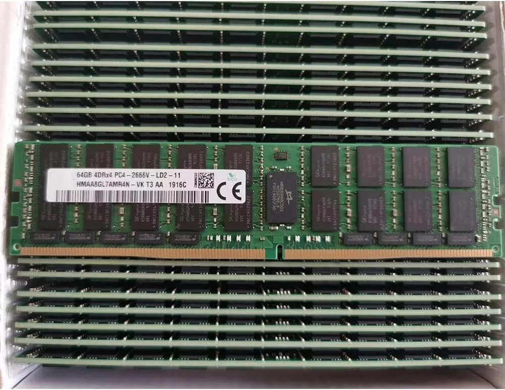 ۱ عدد رم سرور SKhynix مدل HMAA8GL7AMR4N-VK با ظرفیت ۶۴ گیگابایت DDR4 4DRX4 PC4-2666V ۱ عدد رم سرور SKhynix مدل HMAA8GL7AMR4N-VK با ظرفیت ۶۴ گیگابایت DDR4 4DRX4 PC4-2666V
