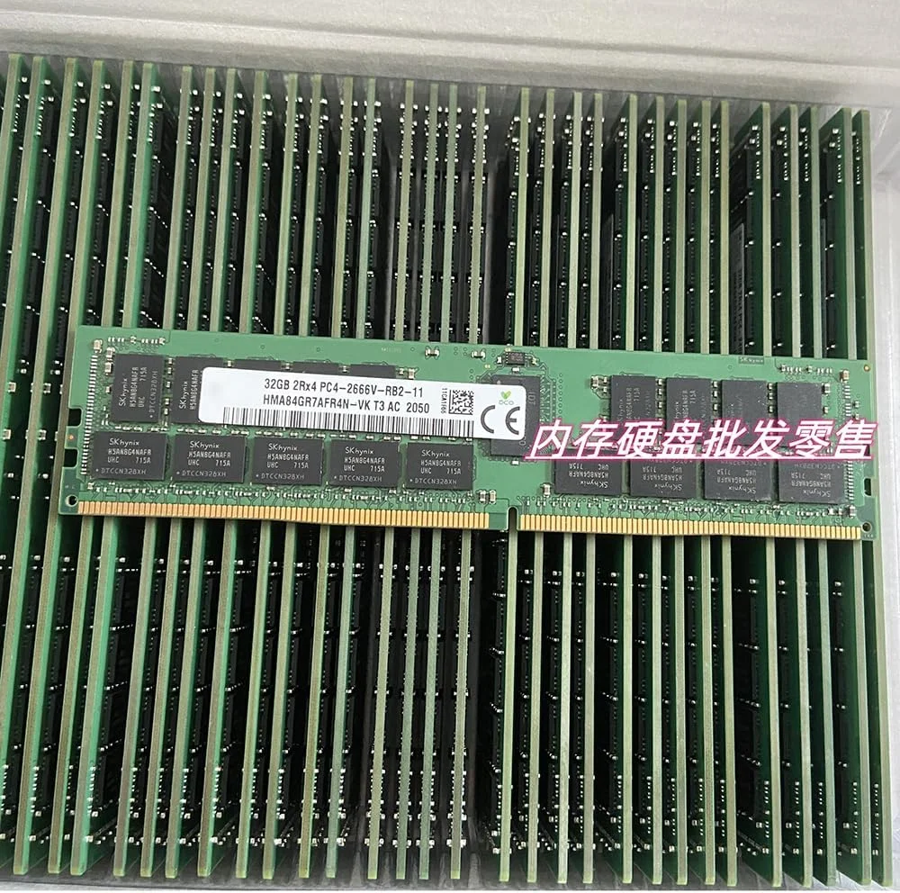 یک عدد رم سرور SKhynix مدل HMA84GR7MFR4N-VK با ظرفیت 32 گیگابایت، DDR4 2666V REG ECC