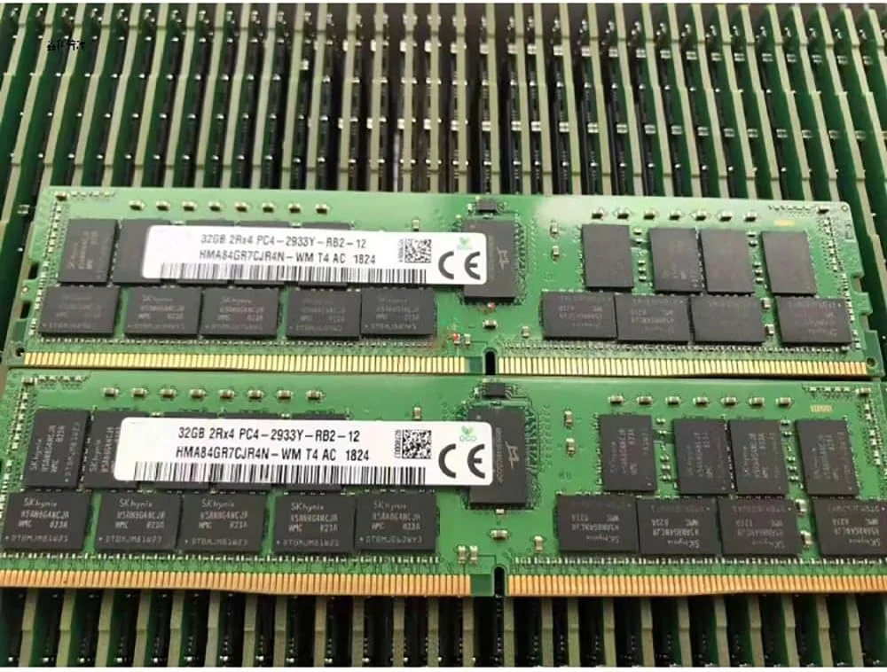 یک عدد رم سرور SKhynix مدل HMA84GR7DJR4N-WM با ظرفیت 32 گیگابایت DDR4 PC4-2933Y ECC REG