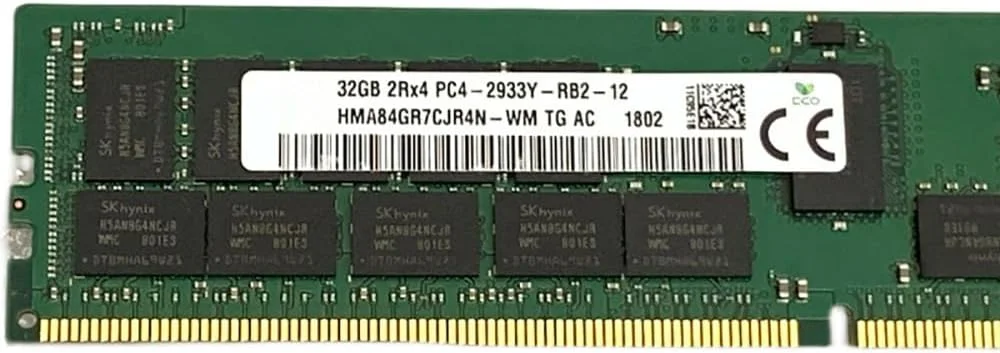 یک عدد رم سرور SKhynix مدل HMA84GR7DJR4N-WM با ظرفیت 32 گیگابایت DDR4 PC4-2933Y ECC REG