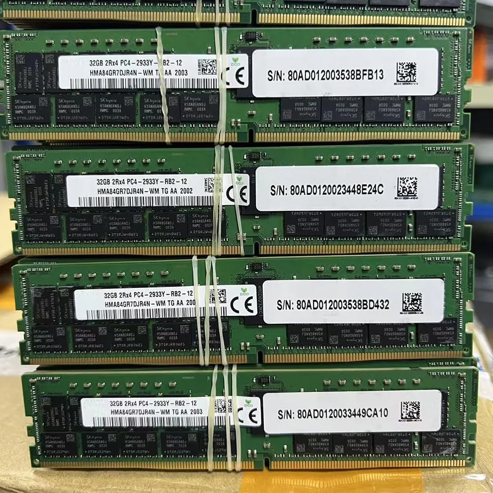 یک عدد رم سرور SKhynix مدل HMA84GR7DJR4N-WM با ظرفیت 32 گیگابایت، DDR4 2933 ECC REG PC4-2933 RECC