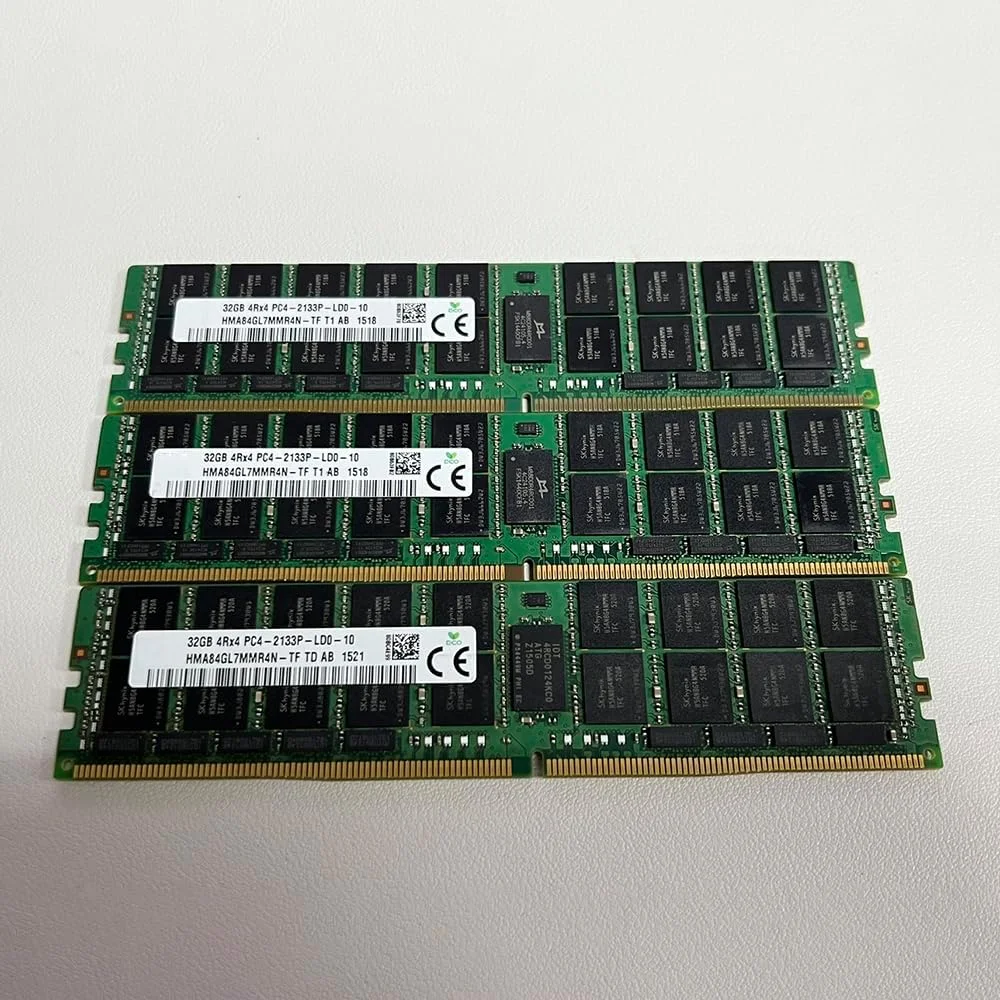 یک عدد رم سرور SKhynix مدل HMA84GL7MMR4N-TF 32G 4RX4 PC4-2133P REG (32 گیگابایت)