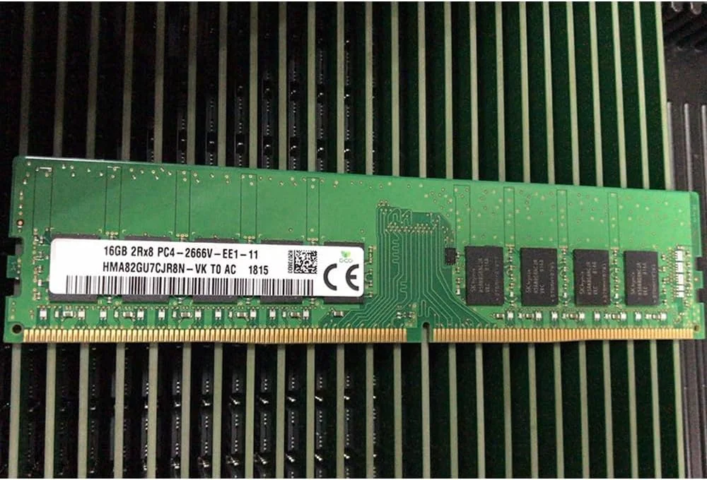 یک عدد رم سرور 16 گیگابایتی HMA82GU7DJR8N-VK HMA82GU7CJR8N-VK 2RX8 PC4-2666V ECC EUDIMM برای SKhynix یک عدد رم سرور 16 گیگابایتی HMA82GU7DJR8N-VK HMA82GU7CJR8N-VK 2RX8 PC4-2666V ECC EUDIMM برای SKhynix