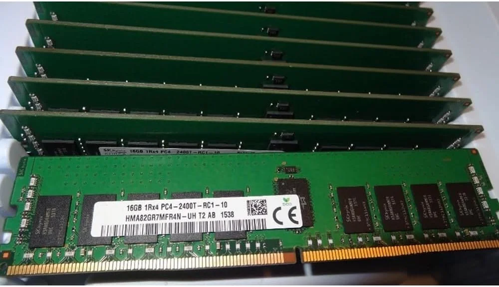 یک عدد رم سرور SKhynix مدل HMA82GR7MFR4N-UH با ظرفیت 16 گیگابایت DDR4 1RX4 2400T REG