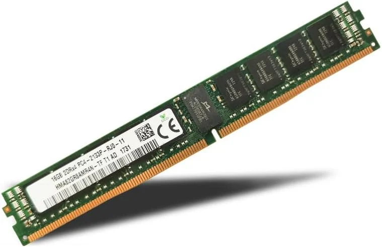 ۱ عدد رم سرور SKhynix مدل HMA82GR8AMR4N-TF با ظرفیت ۱۶ گیگابایت ۲۱۳۳P ECC REG VLP NАrrоⱳ Bar