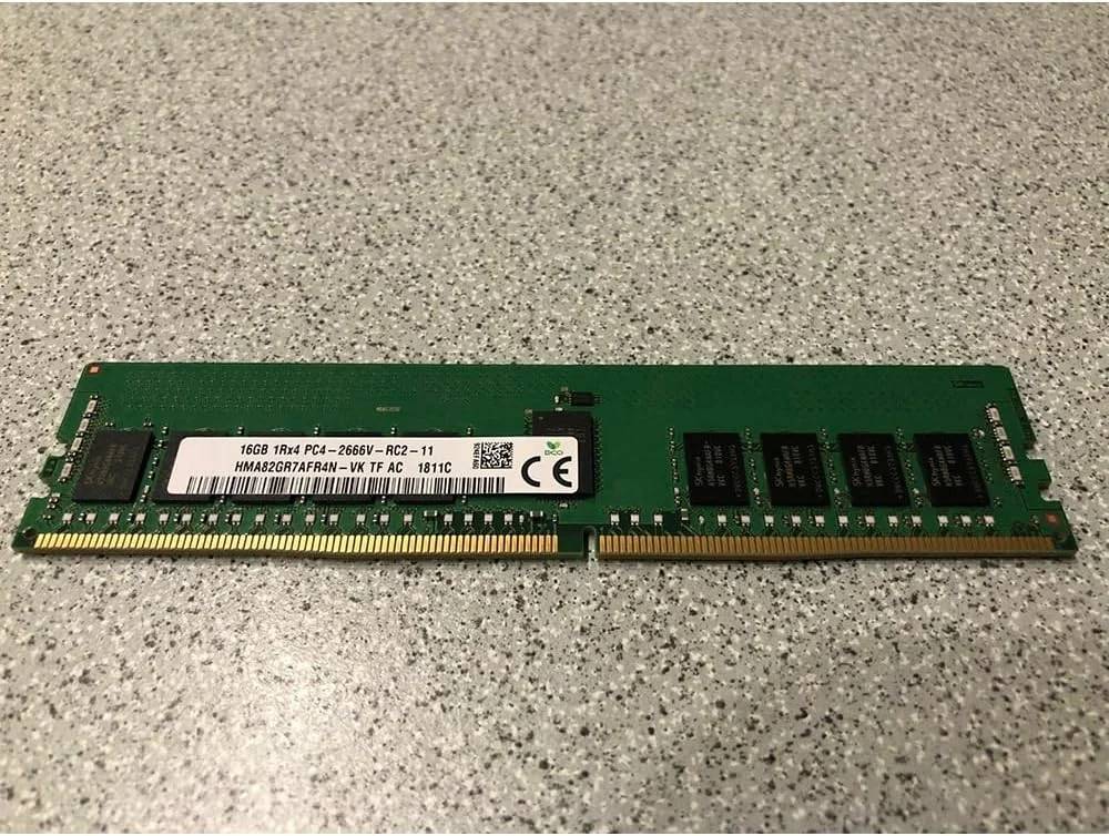 یک عدد رم سرور 16 گیگابایتی HMA82GR7AFR4N-VK 16G 1RX4 PC4-2666V ECC برای SKhynix