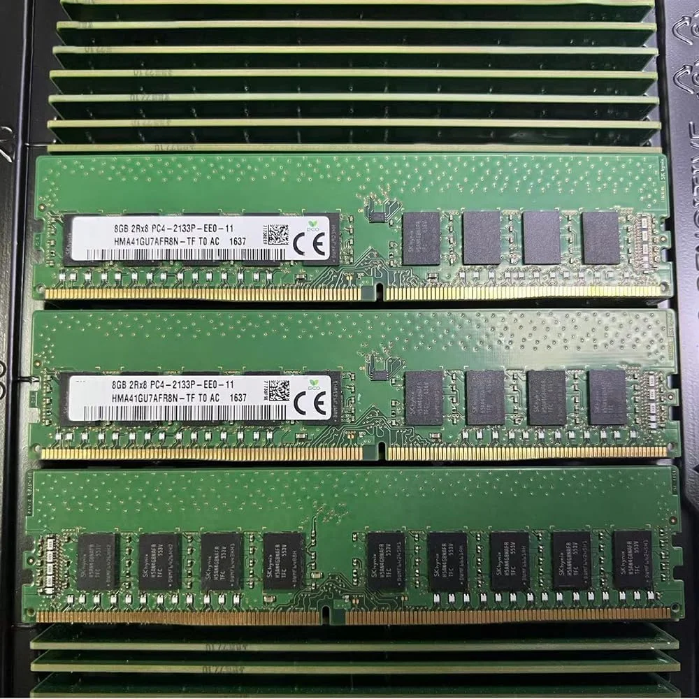 یک عدد رم سرور SKhynix مدل HMA41GU7AFR8N-TF 8G 2R×8 PC4-2133P DDR4 Pure ECC