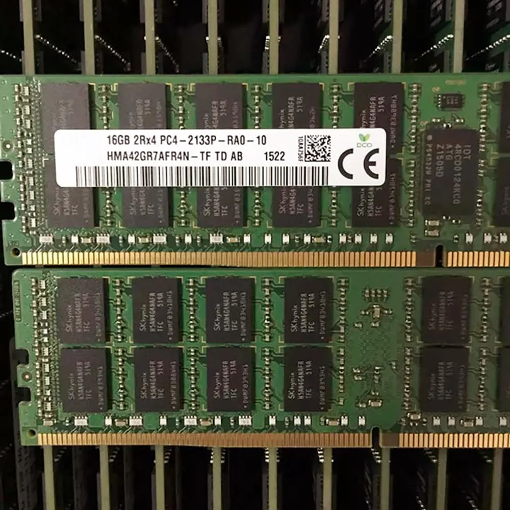 یک عدد رم سرور SKhynix مدل HMA42GR7AFR4N-TF 16G 2RX4 PC4-2133P RECC
