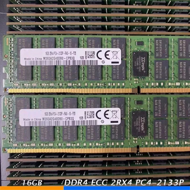 یک عدد رم ۱۶ گیگابایتی DDR4 ECC 2RX4 PC4-2133P REG اورجینال برای سرور، تست شده و ارسال سریع