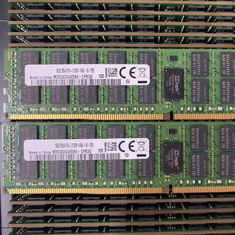 یک عدد رم ۱۶ گیگابایتی DDR4 ECC 2RX4 PC4-2133P REG اورجینال برای سرور، تست شده و ارسال سریع