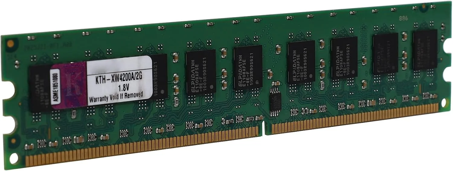 دو عدد رم 2 گیگابایتی DDR2 ECC با فرکانس 533 مگاهرتز 4200 DIMM رم سرور با عملکرد بالا