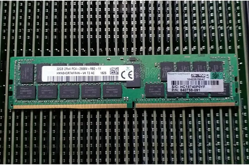 یک عدد رم سرور HP مدل 815100-B21 850881-001 840758-091 با ظرفیت 32 گیگابایت DDR4 2666 REG