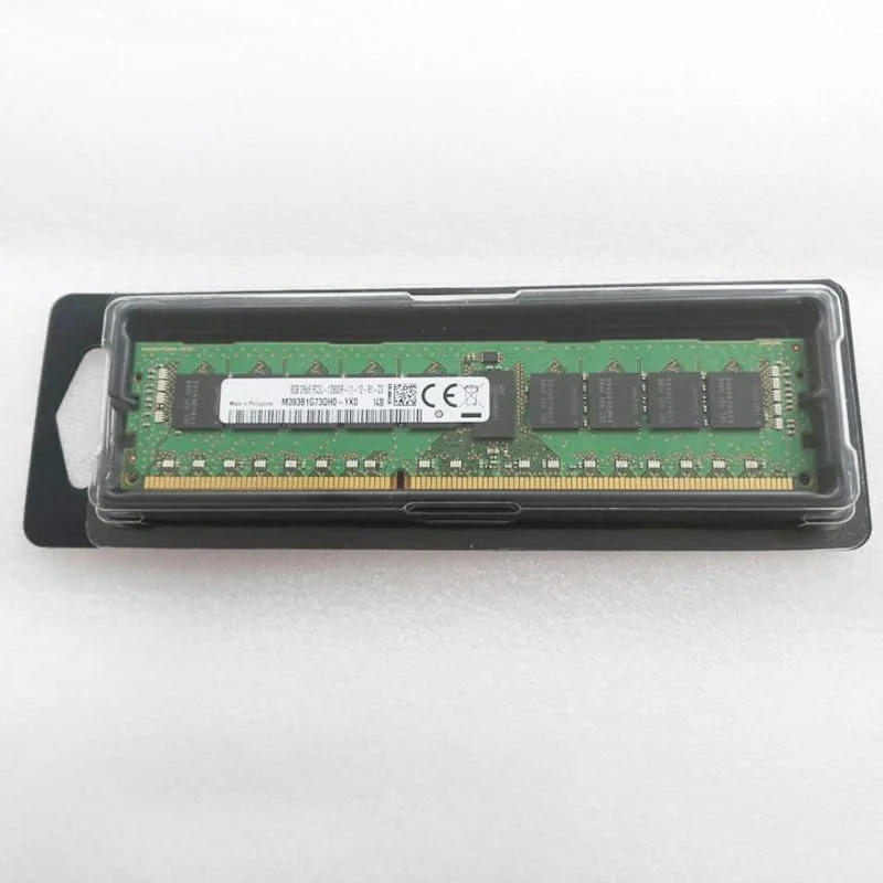 ۲ عدد M393B1G73QH0-YK0 8G 2RX8 PC3L-12800R 1600 ECC REG برای حافظه سرور سامسونگ