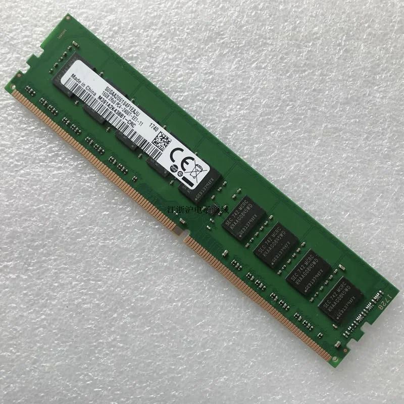 یک عدد رم ۱۶ گیگابایتی 2RX8 PC4-2400T DDR4 ECC UDIMM برای سرور، تست شده و ارسال سریع