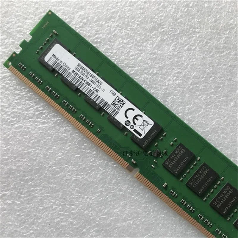 یک عدد رم ۱۶ گیگابایتی 2RX8 PC4-2400T DDR4 ECC UDIMM برای سرور، تست شده و ارسال سریع