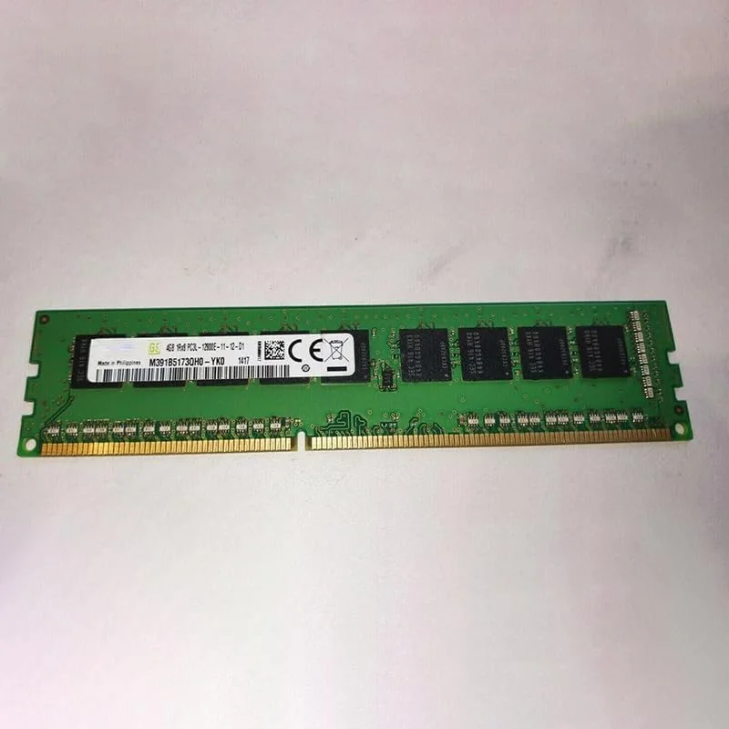 دو عدد رم سرور 4 گیگابایتی M391B5173QH0-YK0 4G 1RX8 PC3L-12800E 1600 DDR3 Pure ECC برای سرورهای سامسونگ