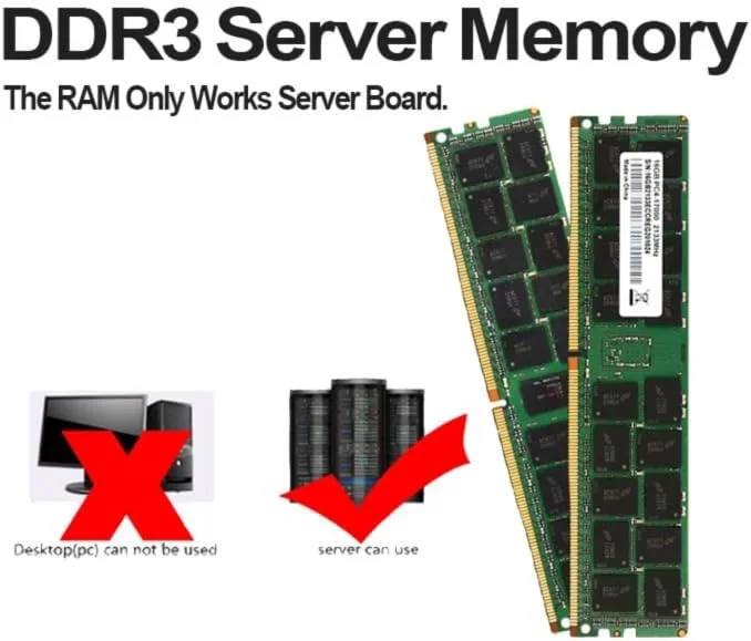 رم VEHT DDR4 با ظرفیت 8 گیگابایت 16 گیگابایت PC4 2400Mһz 2666Mһz ECC REG برای سرور، حافظه 16 گیگابایت 8 گیگابایت رم ddr4 (DDR4 16GB 2666Mһz)