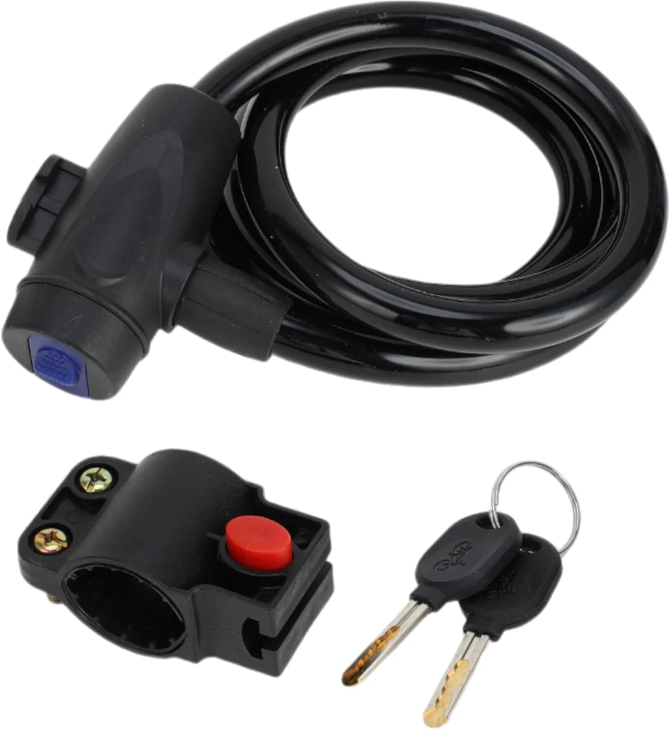 قفل دوچرخه با قاب قفل/قفل کابلی دوچرخه قفل مارپیچ برای دوچرخه کوهستان دوچرخه جاده/قفل کابلی ABS فلزی 120 سانتی متر / 1 ست مشکی قفل دوچرخه با قاب قفل/قفل کابلی دوچرخه قفل مارپیچ برای دوچرخه کوهستان دوچرخه جاده/قفل کابلی ABS فلزی 120 سانتی متر / 1 ست مشکی