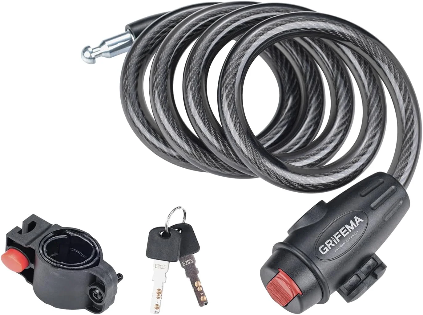 قفل دوچرخه 120 سانتی متری GRIFEMA با 2 کلید، قفل کابل دوچرخه، قفل زنجیره ای دوچرخه با امنیت بالا برای دوچرخه برقی، دوچرخه، اسکوتر، اسکیت بورد، دروازه، درب، حصار GA1204-12، مشکی قفل دوچرخه 120 سانتی متری GRIFEMA با 2 کلید، قفل کابل دوچرخه، قفل زنجیره ای دوچرخه با امنیت بالا برای دوچرخه برقی، دوچرخه، اسکوتر، اسکیت بورد، دروازه، درب، حصار GA1204-12، مشکی