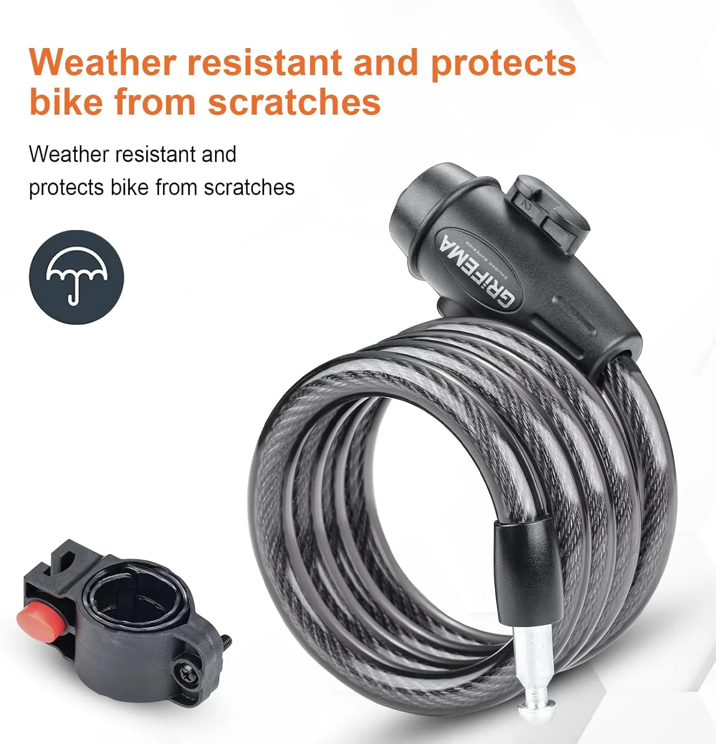 قفل دوچرخه 120 سانتی متری GRIFEMA با 2 کلید، قفل کابل دوچرخه، قفل زنجیره ای دوچرخه با امنیت بالا برای دوچرخه برقی، دوچرخه، اسکوتر، اسکیت بورد، دروازه، درب، حصار GA1204-12، مشکی قفل دوچرخه 120 سانتی متری GRIFEMA با 2 کلید، قفل کابل دوچرخه، قفل زنجیره ای دوچرخه با امنیت بالا برای دوچرخه برقی، دوچرخه، اسکوتر، اسکیت بورد، دروازه، درب، حصار GA1204-12، مشکی