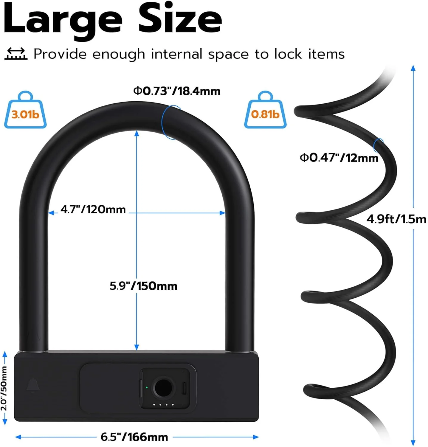 قفل دوچرخه اثر انگشتی با کابل، قفل ضد سرقت سنگین دوچرخه با کلید، لوازم جانبی دوچرخه برای دوچرخه های بزرگسالان قفل دوچرخه اثر انگشتی با کابل، قفل ضد سرقت سنگین دوچرخه با کلید، لوازم جانبی دوچرخه برای دوچرخه های بزرگسالان
