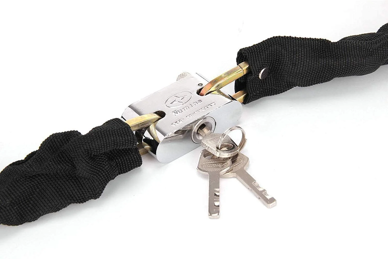 قفل زنجیری فلزی ضد سرقت موتورسیکلت، اسکوتر، دوچرخه، لوازم جانبی دوچرخه، ایمنی درب، سخت افزار امنیتی منزل، چمدان، کمد، قفل محافظ