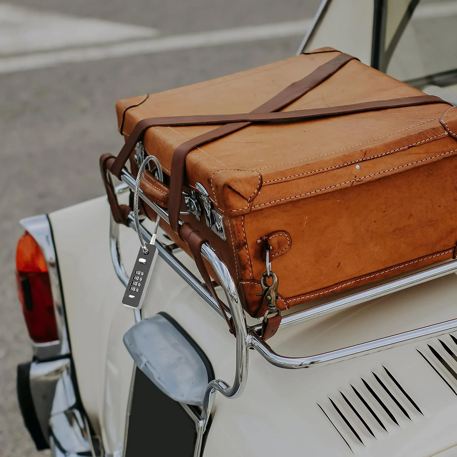 قفل کابلی ترکیبی، قفل چمدان کابلی فولادی امنیتی، قفل دوچرخه ضد آب و هوا با کد قابل تنظیم مجدد، فولاد بافته شده با روکش ضد سرقت، قفل کابلی ضد آب برای دوچرخه سواری، مشکی کلاه ایمنی (1.96 فوت 5 میلی متر)