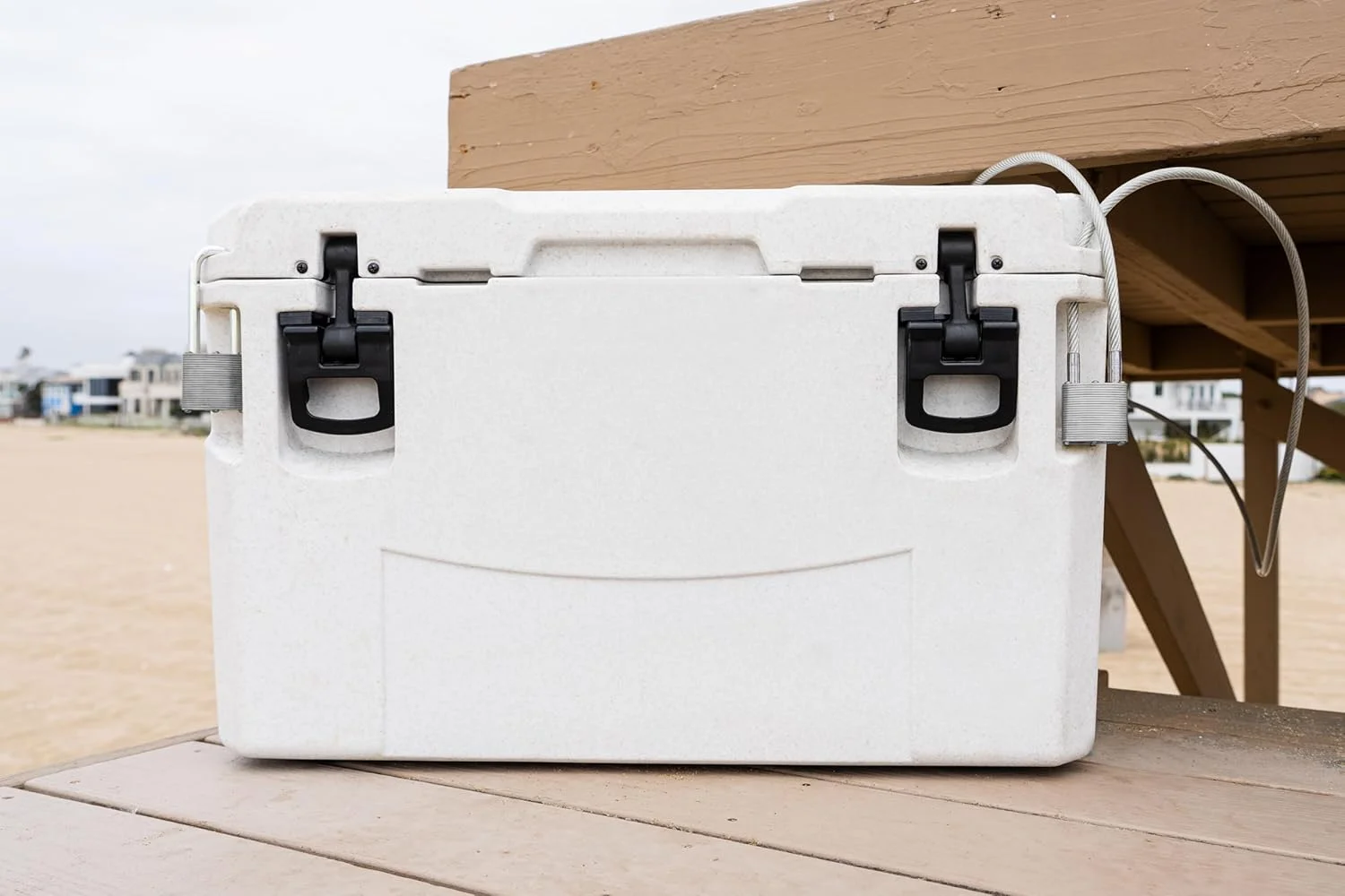 قفل کابلی فولادی خنک کننده Commando Lock کابل روکش دار فولادی 8 فوتی - 2 قفل ضد آب درجه نظامی، کلید یکسان، برای خنک کننده ها، دوچرخه ها، قایق ها، اسلحه ها و موارد دیگر