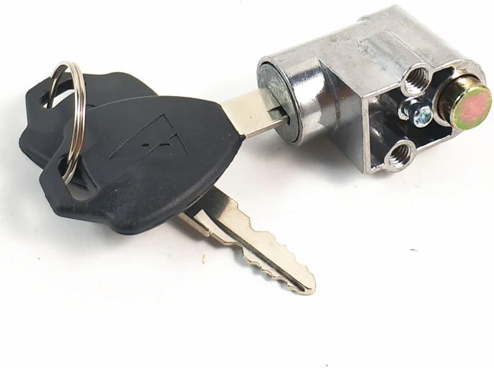 قفل همراه با 2 کلید، مناسب برای دوچرخه برقی، اسکوتر، جعبه ایمنی، صندوق قفل دار