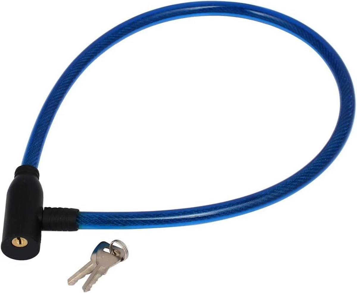 قفل کابلی فنری ضد سرقت دوچرخه Biella™ برای موتورسیکلت، دوچرخه کوهستان و قفل امنیتی با 2 کلید