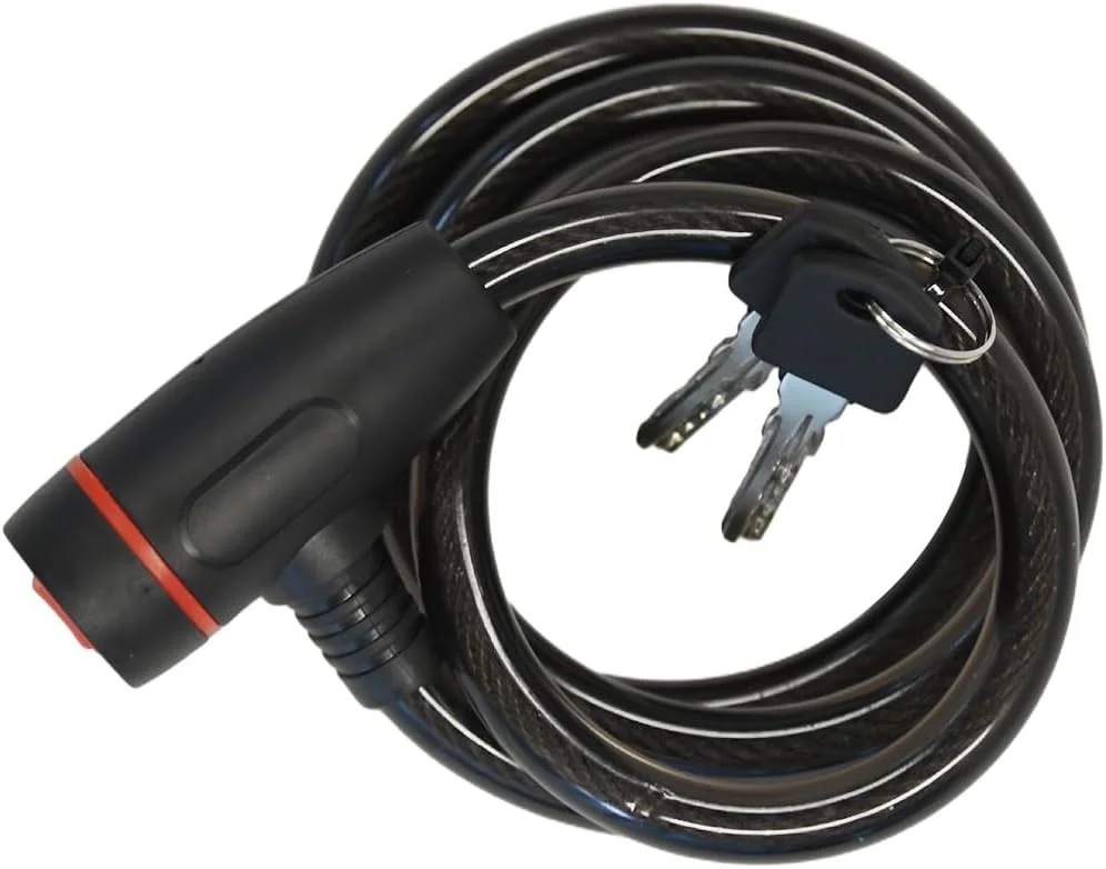 قفل دوچرخه Armo، قفل سنگین دوچرخه با براکت نصب و کابل قفل برای اسکوتر، دوچرخه، درب با 2 عدد کلید قفل