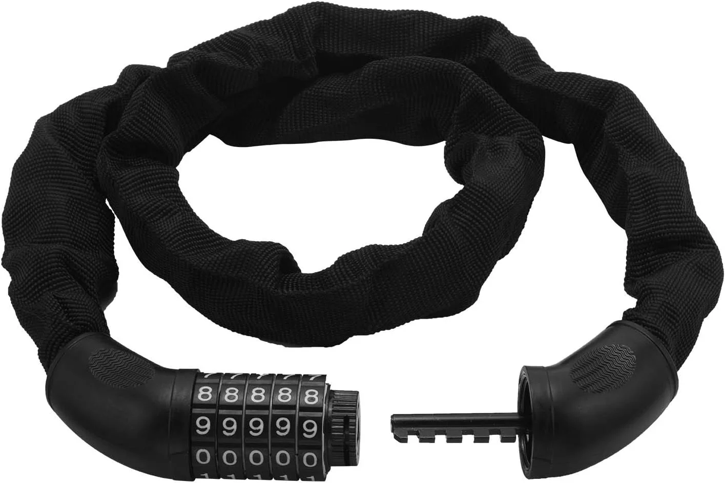 قفل زنجیری دوچرخه، قفل دوچرخه با سیم فولادی 5 رقمی، قفل های امنیتی و قابل حمل دوچرخه