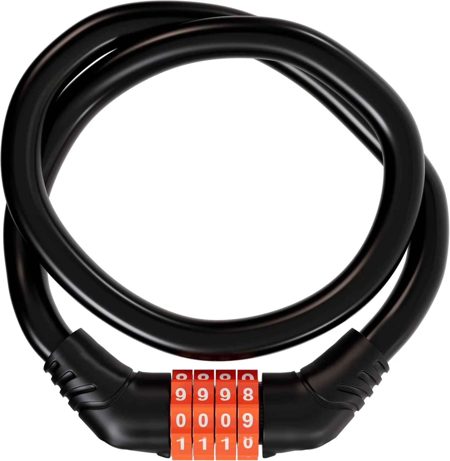 قفل کابلی چرخ دنده ای 4 رقمی چند منظوره AllExtreme EXBCL06 برای حفاظت ضد سرقت دوچرخه (نارنجی) قفل کابلی چرخ دنده ای 4 رقمی چند منظوره AllExtreme EXBCL06 برای حفاظت ضد سرقت دوچرخه (نارنجی)