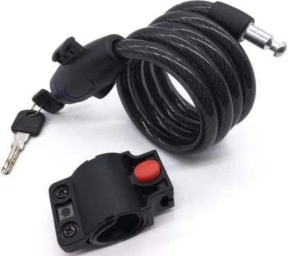قفل زنجیری استیل سنگین برای دوچرخه با کلید، قفل ضد سرقت دوچرخه با کلید