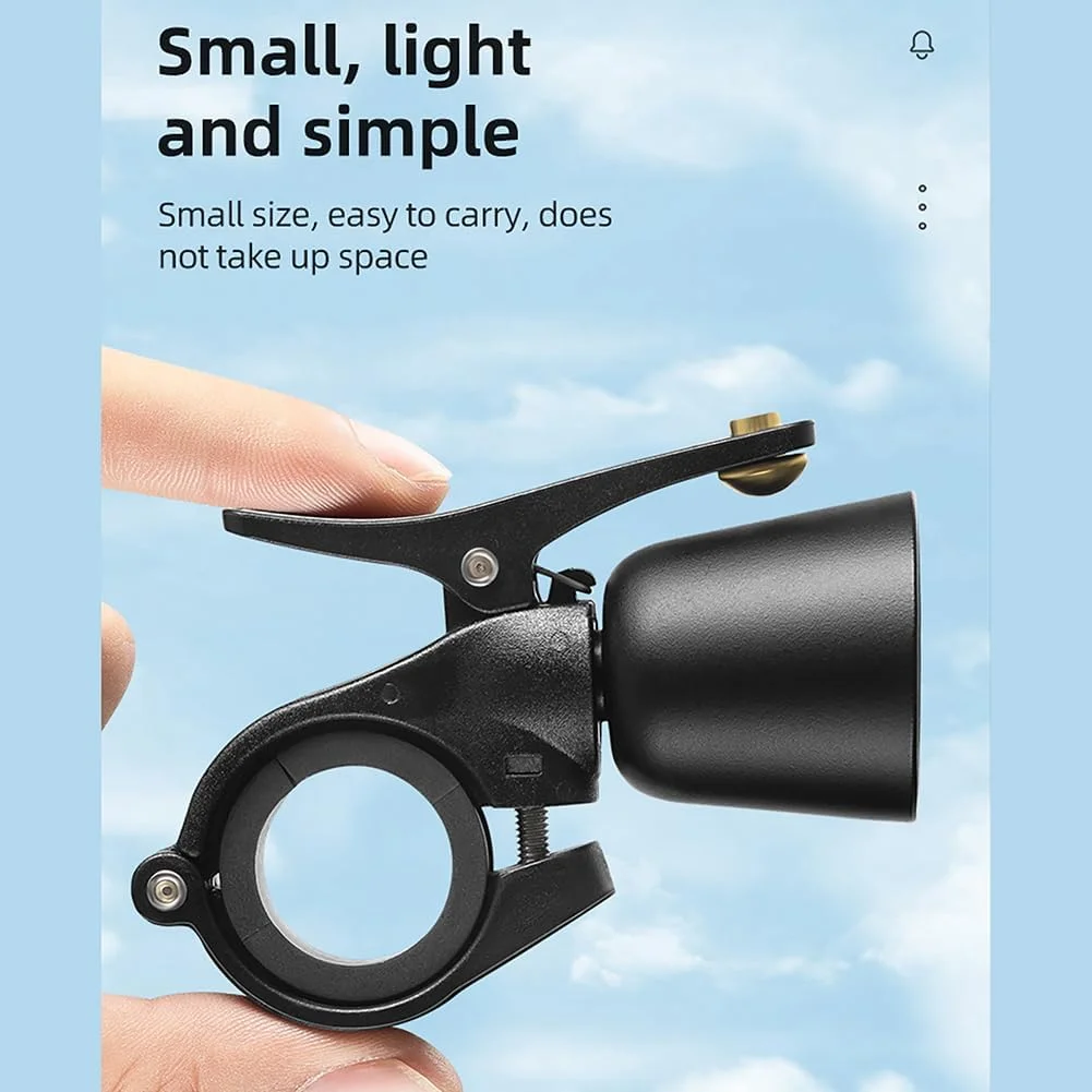 1 عدد زنگ دوچرخه، زنگ دوچرخه کوهستانی با صدای بلند، بوق دوچرخه، زنگ دوچرخه برای فرمان دوچرخه 22 تا 31.8 میلی‌متری، لوازم جانبی دوچرخه